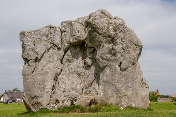 Details of stones in the Prehistoric Avebury Stone Circle, Wiltshire, England, UK