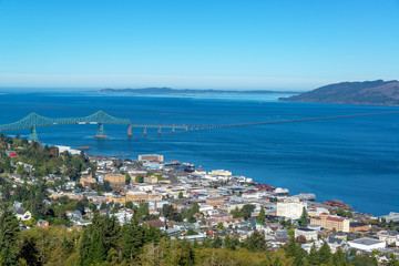 Obraz premium Astoria, Oregon Cityscape