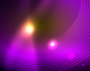 Shiny circles glowing abstract background