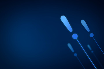 exclamation mark concept