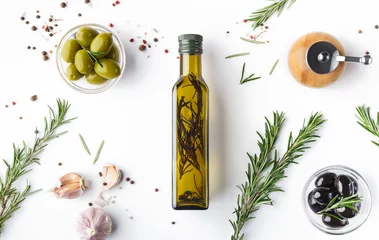 Gordijnen Organic olive oil concept © Prostock-studio