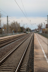 Fototapeta na wymiar Details von Bahn, Zug, Gleisanlagen