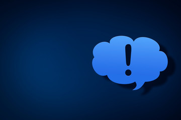 exclamation mark concept