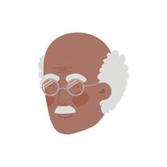 head of grandfather avatar character