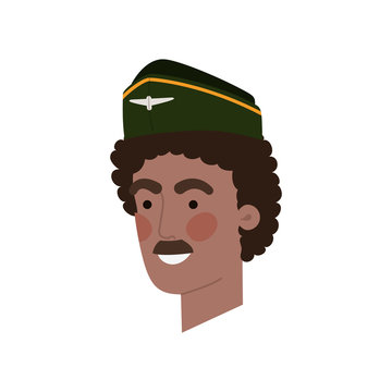 recommend clip art: head of man pilot avatar character