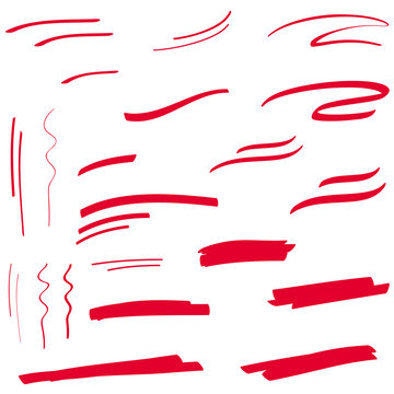 TRAITS ROUGES &Agrave; MAIN LEV&Eacute;E