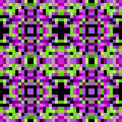 Fototapeta premium seamless repeatable pixel pattern background. abstract mosaic background with squares can be used for wallpaper, fabric, textile or clothing design. 