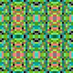seamless repeatable pixel pattern background. abstract mosaic background with squares can be used for wallpaper, fabric, textile or clothing design. 