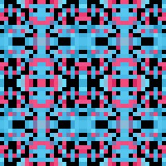 seamless repeatable pixel pattern background. abstract mosaic background with squares can be used for wallpaper, fabric, textile or clothing design. 