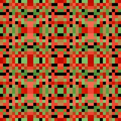seamless pixel pattern mosaic. abstract background with squares can be used for wallpaper, fabric, textile or clothing design.