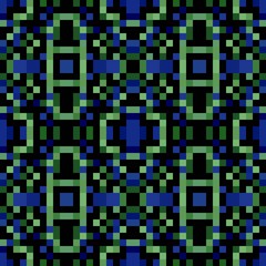 seamless pixel pattern mosaic. abstract background with squares can be used for wallpaper, fabric, textile or clothing design.