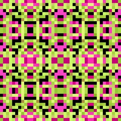 seamless pixel pattern mosaic. abstract background with squares can be used for wallpaper, fabric, textile or clothing design.