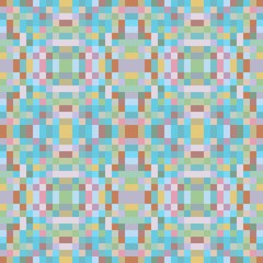 seamless pixel pattern mosaic. abstract background with squares can be used for wallpaper, fabric, textile or clothing design.