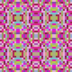 seamless pixel pattern mosaic. abstract background with squares can be used for wallpaper, fabric, textile or clothing design.