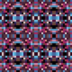 seamless pixel pattern mosaic. abstract background with squares can be used for wallpaper, fabric, textile or clothing design.