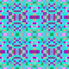 seamless pixel pattern mosaic. abstract background with squares can be used for wallpaper, fabric, textile or clothing design.