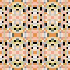 seamless pixel pattern mosaic. abstract background with squares can be used for wallpaper, fabric, textile or clothing design.