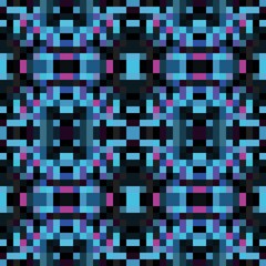 seamless pixel pattern mosaic. abstract background with squares can be used for wallpaper, fabric, textile or clothing design.