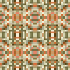 seamless pixel pattern mosaic. abstract background with squares can be used for wallpaper, fabric, textile or clothing design.