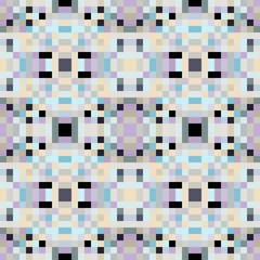 seamless pixel pattern mosaic. abstract background with squares can be used for wallpaper, fabric, textile or clothing design.