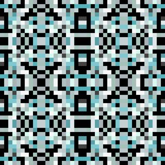 Fototapeta premium seamless pixel pattern mosaic. abstract background with squares can be used for wallpaper, fabric, textile or clothing design.