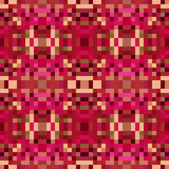 seamless pixel pattern mosaic. abstract background with squares can be used for wallpaper, fabric, textile or clothing design.