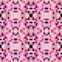 seamless pixel pattern mosaic. abstract background with squares can be used for wallpaper, fabric, textile or clothing design.