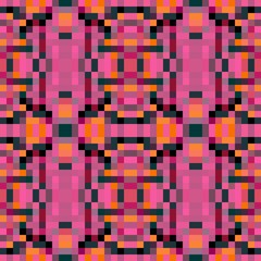 seamless pixel pattern mosaic. abstract background with squares can be used for wallpaper, fabric, textile or clothing design.