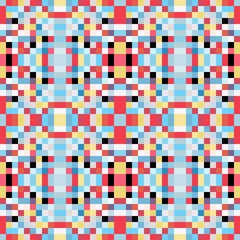 Fototapeta premium seamless pixel pattern mosaic. abstract background with squares can be used for wallpaper, fabric, textile or clothing design.