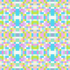 seamless pixel pattern mosaic. abstract background with squares can be used for wallpaper, fabric, textile or clothing design.
