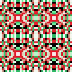 seamless pixel pattern mosaic. abstract background with squares can be used for wallpaper, fabric, textile or clothing design.