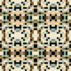 seamless pixel pattern mosaic. abstract background with squares can be used for wallpaper, fabric, textile or clothing design.