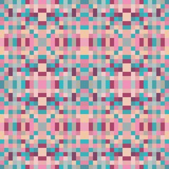 seamless pixel pattern mosaic. abstract background with squares can be used for wallpaper, fabric, textile or clothing design.