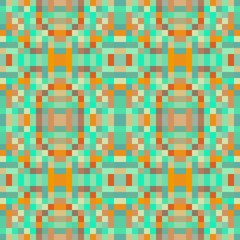 seamless pixel pattern mosaic. abstract background with squares can be used for wallpaper, fabric, textile or clothing design.