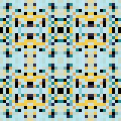 seamless pixel pattern mosaic. abstract background with squares can be used for wallpaper, fabric, textile or clothing design.