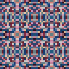 seamless pixel pattern mosaic. abstract background with squares can be used for wallpaper, fabric, textile or clothing design.
