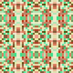 seamless pixel pattern mosaic. abstract background with squares can be used for wallpaper, fabric, textile or clothing design.