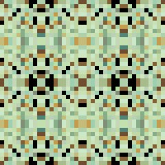 seamless pixel pattern mosaic. abstract background with squares can be used for wallpaper, fabric, textile or clothing design.