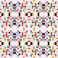 seamless pixel pattern mosaic. abstract background with squares can be used for wallpaper, fabric, textile or clothing design.