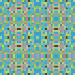 seamless pixel pattern mosaic. abstract background with squares can be used for wallpaper, fabric, textile or clothing design.