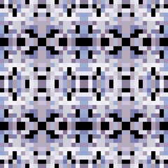 seamless pixel pattern mosaic. abstract background with squares can be used for wallpaper, fabric, textile or clothing design.