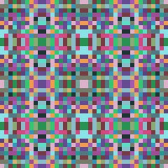 seamless pixel pattern mosaic. abstract background with squares can be used for wallpaper, fabric, textile or clothing design.