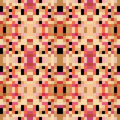 seamless pixel pattern mosaic. abstract background with squares can be used for wallpaper, fabric, textile or clothing design.