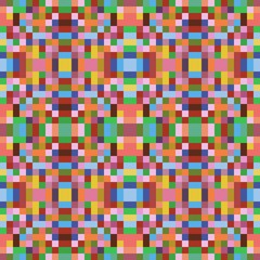 seamless pixel pattern mosaic. abstract background with squares can be used for wallpaper, fabric, textile or clothing design.