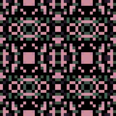 Fototapeta premium seamless pixel pattern mosaic. abstract background with squares can be used for wallpaper, fabric, textile or clothing design.