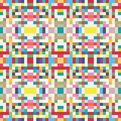 seamless pixel pattern mosaic. abstract background with squares can be used for wallpaper, fabric, textile or clothing design.