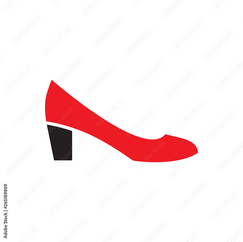 Poster shoe icon on background for graphic and web design. simple vector sign. internet concept symbol for 