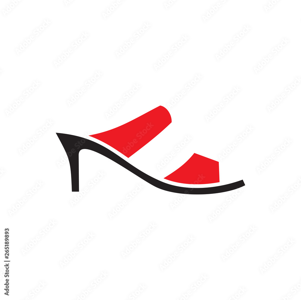 Poster shoe icon on background for graphic and web design. simple vector sign. internet concept symbol for 