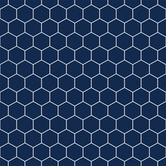 Vector seamless geometric pattern - simple design, decorative hexagon texture