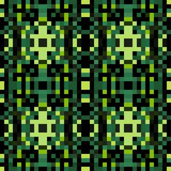 seamless pixel pattern mosaic. abstract background with squares can be used for wallpaper, fabric, textile or clothing design.